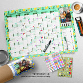 2026 Foto Wall Planner Minze Green & Lemons Poster