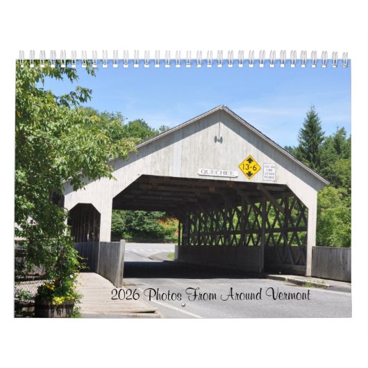 2026 Fotos aus dem Kalender von Vermont (Titelbild)