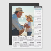2026 Fridge Photo Calendar / Family Magnetkarte (Vorne/Hinten)