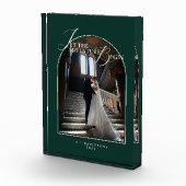 2026 Frischvermählte Moderne Minimal Elegant Klass Fotoblock (Rechts)