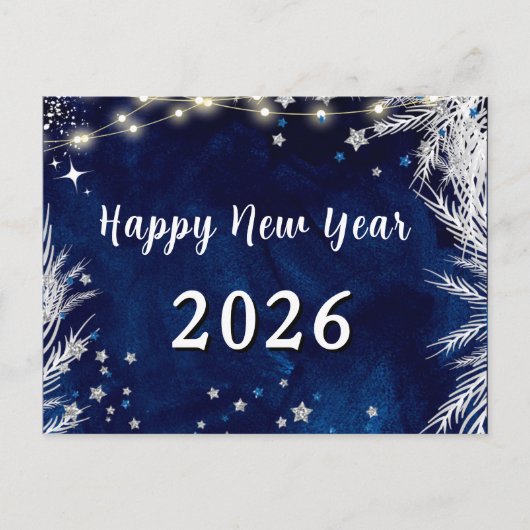 2026, Frohes neues Jahr! Postkarte (Vorderseite)