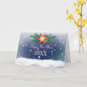 2026 Frohes Neues Jahr! Winterferien Karte (Gelbe Blume)