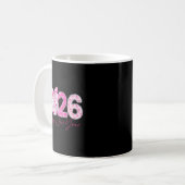 2026 Frohes Neujahr-Bogen-Patch Disco-Kugel Kaffeetasse (Vorderseite Links)