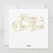 2026 Frohes Neujahrs-Grußkarte Feiertagskarte (Rückseite)