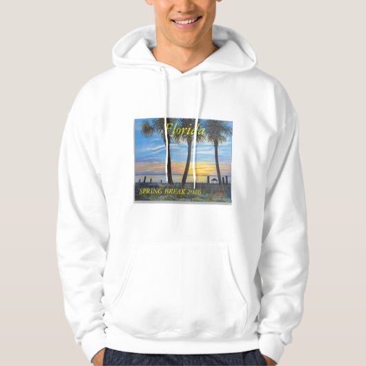 2026 FRÜHSTÜCK FLA PALM BAUM OZEAN HOODIE (Vorderseite)