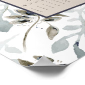 2026 Full Year Calendar Leaves Botanical Poster (Ecke)