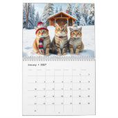2026 Funny Cats in Preppy Attire and Hats Kalender (Jan 2027)
