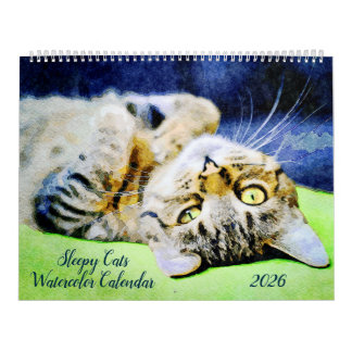 2026 Funny Lazy Sleepy Cat Relaxing Cat Lover Gift Kalender