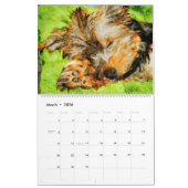 2026 Funny Lazy Sleepy Dog Puppy Antianxiety Gift Kalender (Mär 2026)