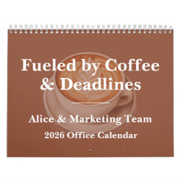 2026 Funny Office Coffee Chaos Kalender