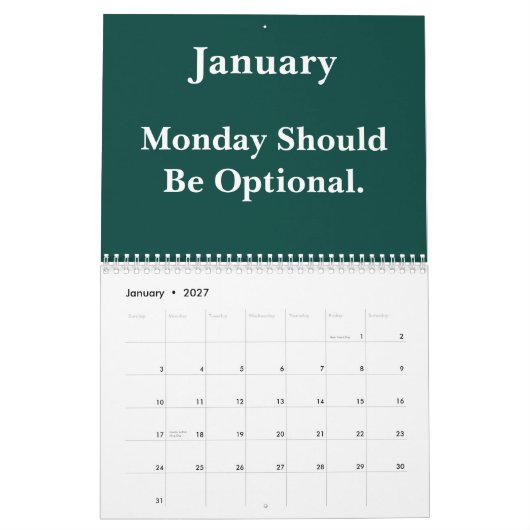 2026 Funny Office Sarcastic Quotes Kalender (Jan 2027)