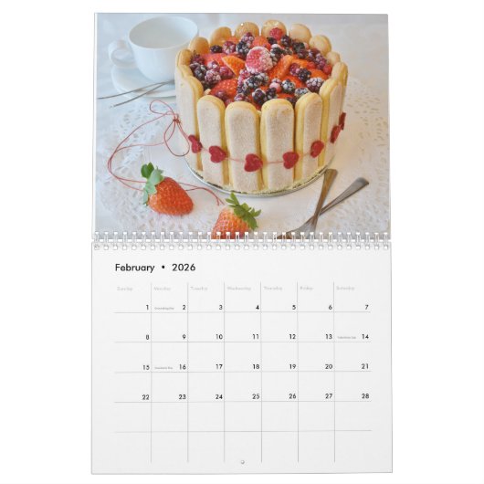 2026 Funny Stressed is Desserts Spelt backwards Kalender (Feb 2026)