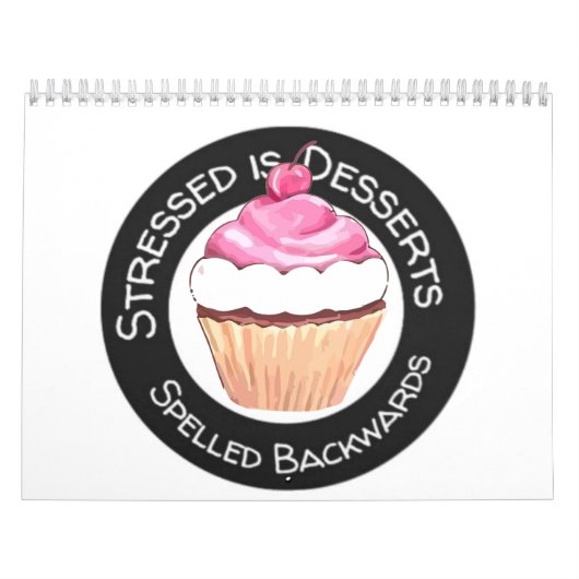 2026 Funny Stressed is Desserts Spelt backwards Kalender (Titelbild)