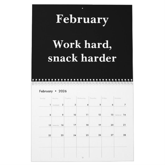 2026 Funny Work Wall Calendar Kalender (Feb 2026)