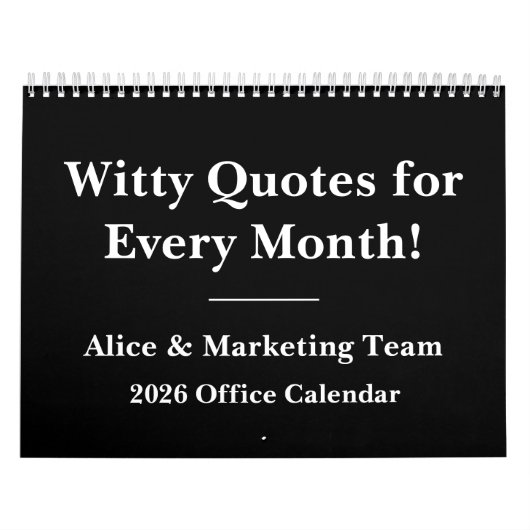 2026 Funny Work Wall Calendar Kalender (Titelbild)