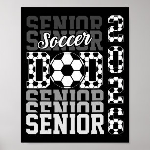 2026 Fußball Senior Papa Abschluss passende Famili Poster