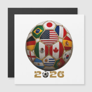 2026 Fußball-Weltmeisterschaft USA-Flagge Magnetkarte
