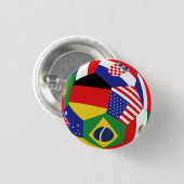 2026 Fußball-WM-Flaggen-Button Button (Vorne & Hinten)