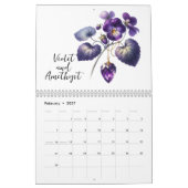 2026 Geburtsblumen & Geburtssteine Kalender (Feb 2027)