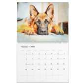 2026 German Shepherd Alsatian Dog Lover GSD Gift Kalender (Feb 2026)