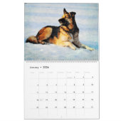 2026 German Shepherd Alsatian Dog Lover GSD Gift Kalender (Jan 2026)