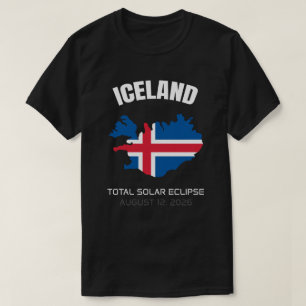 2026 Gesamter Solar Eclipse Island Flag-T - Shirt