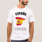 2026 Gesamter T - Shirt der Solar Eclipse España F (Vorderseite)