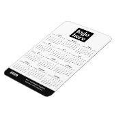 2026 Geschäft Logo Magnet Kalender (Linke Seite)
