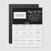 2026 Geschäfts-Logo-Mini-Kalender Magnetkarte (Vorne/Hinten)