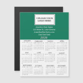2026 Geschäfts-Logo-Mini-Kalender Magnetkarte (Vorne/Hinten)