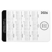 2026 Geschäftslogo-Magnetkalender Magnet (Horizontal)