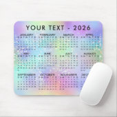 2026 Glitzer für Regenbogen Mousepad (Mit Mouse)