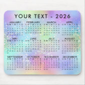2026 Glitzer für Regenbogen Mousepad (Vorne)
