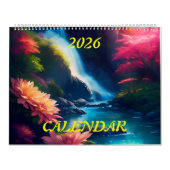 2026 Glorious Gorgeous Wasserfall Splendor Kalender (Titelbild)