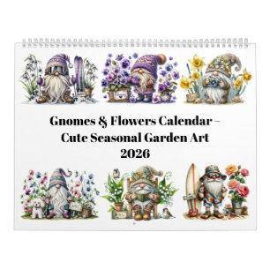 2026 Gnome & Geburtstagsblumen-Kalender Kalender