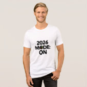 2026 Goals Loading – New Year Motivation Progress Tri-Blend Shirt (Vorderseite voll)