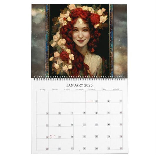 2026 Goddesses 2 Fantasy Art Calendar Kalender (Jan 2026)