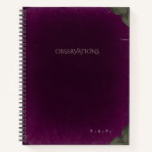 2026 Gothic Scholar Observations Ledger Notizblock (Vorderseite)