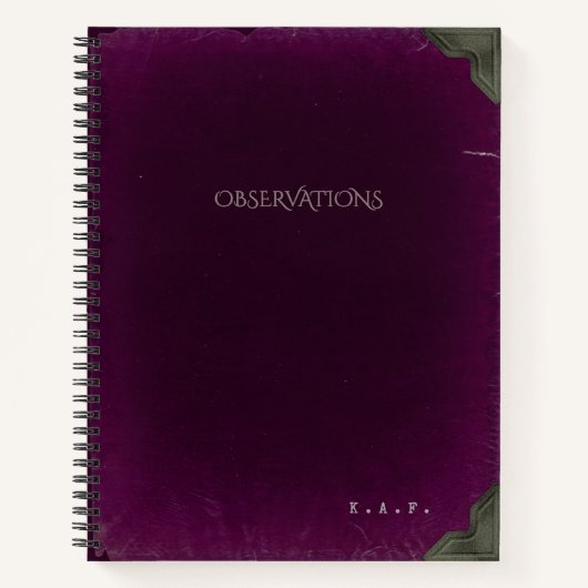 2026 Gothic Scholar Observations Ledger Notizblock (Vorderseite)