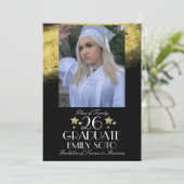 2026 Graduation Collage Party Script Star Photo Einladung (Stehend Vorderseite)