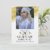 2026 Graduation Collage Party Script Stars Photo Einladung (Stehend Vorderseite)