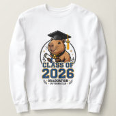 2026 graduation design featuring a capybara  sweatshirt (Design vorne)