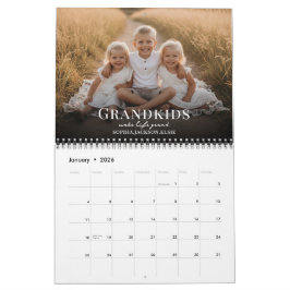 2026 Grandkids Make Life Grand Custom Photo Kalender