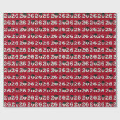 2026 Gratuliere Absolvent Wortwolke Geschenkpapier (Flach)