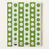 2026 Green and White Checkered Spiral  Planer (Rückseite)