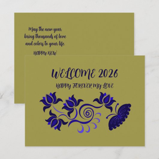2026 GREETING CARD POSTKARTE (Vorne/Hinten)