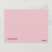 2026 GREETING CARD POSTKARTE (Rückseite)