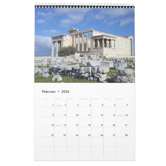 2026 Griechenland Kalender (Feb 2026)