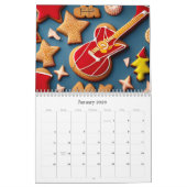 2026 Guitar Cookies für einzigartige Musik- und Ba Kalender (Jan 2026)