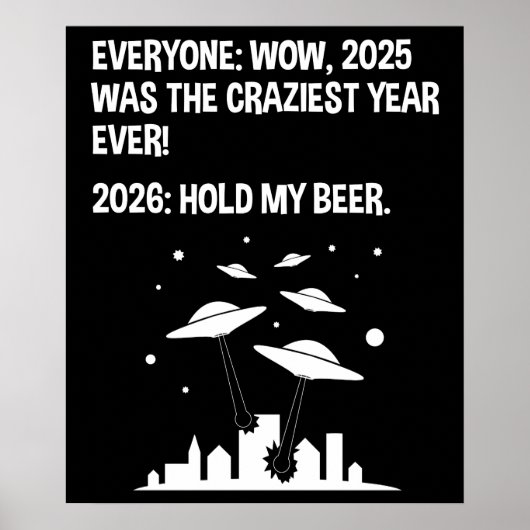2026 Halt mein Bier Poster (Vorne)